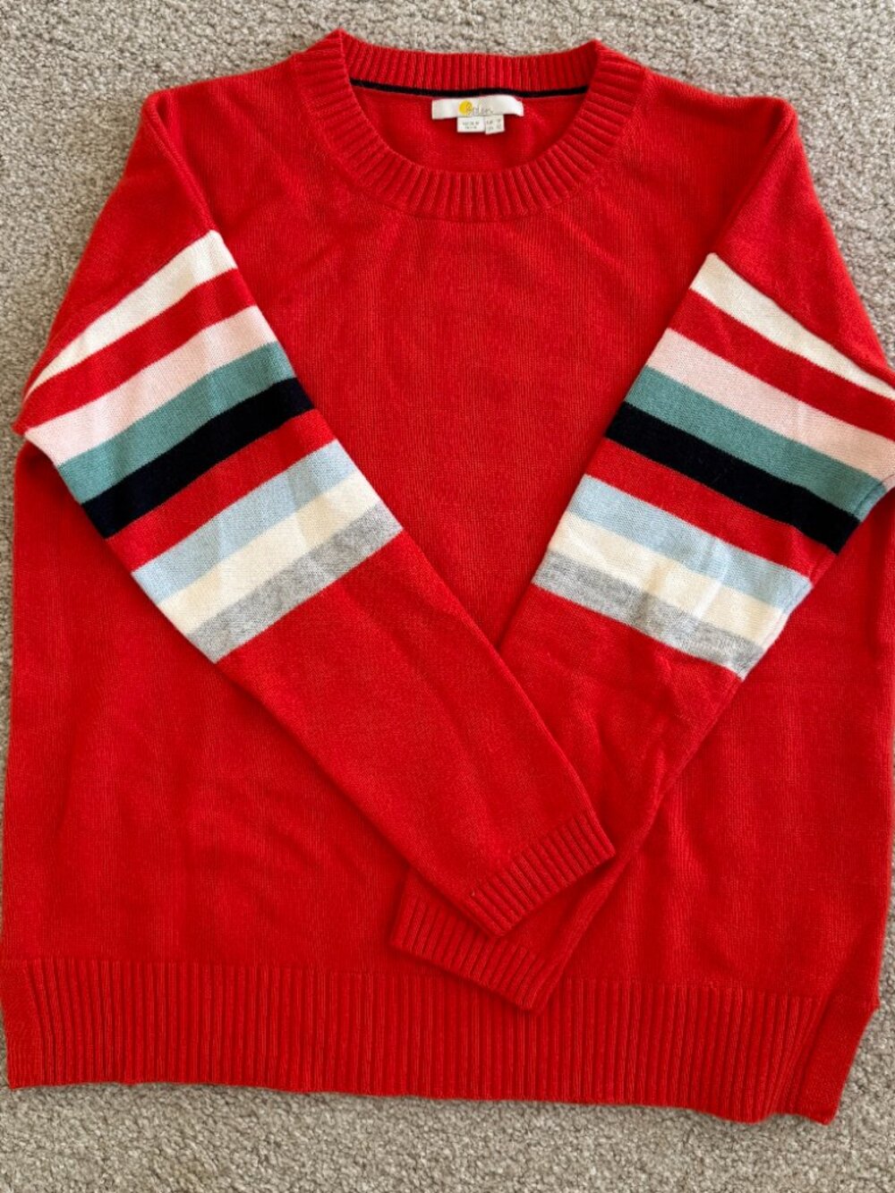 Boden Striped Wool Sweater